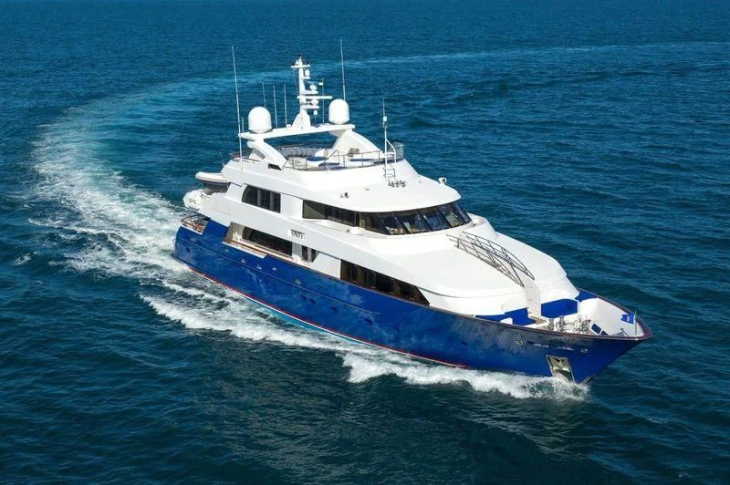 a boat on the water aboard ADVENTURER Yacht for Sale