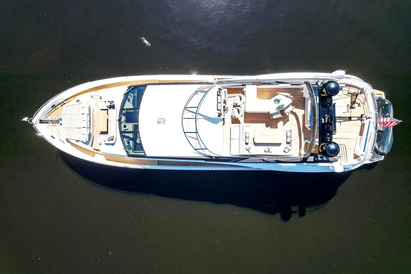 a boat with a painting on it aboard F5 Yacht for Sale