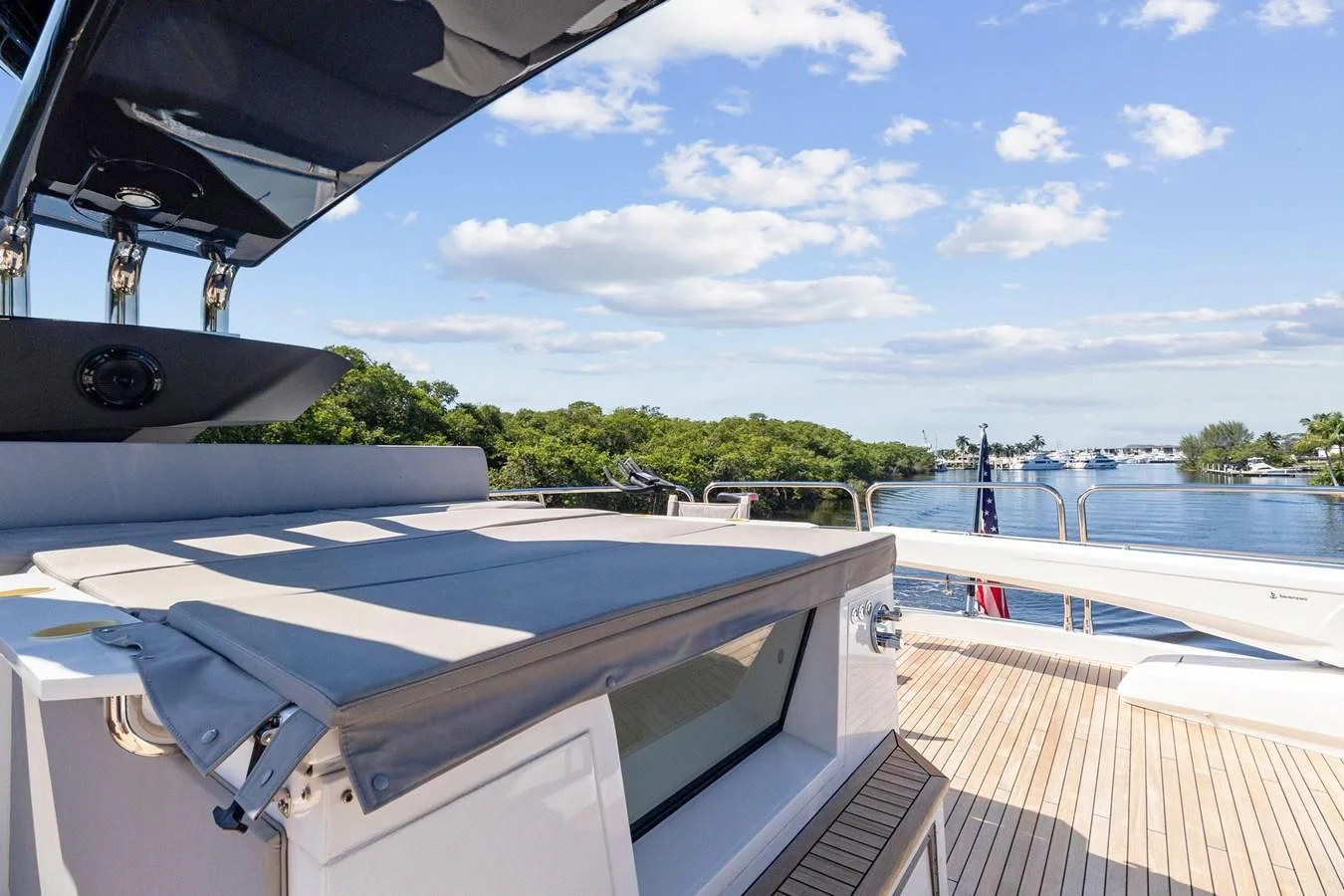 a boat on the water aboard F5 Yacht for Sale