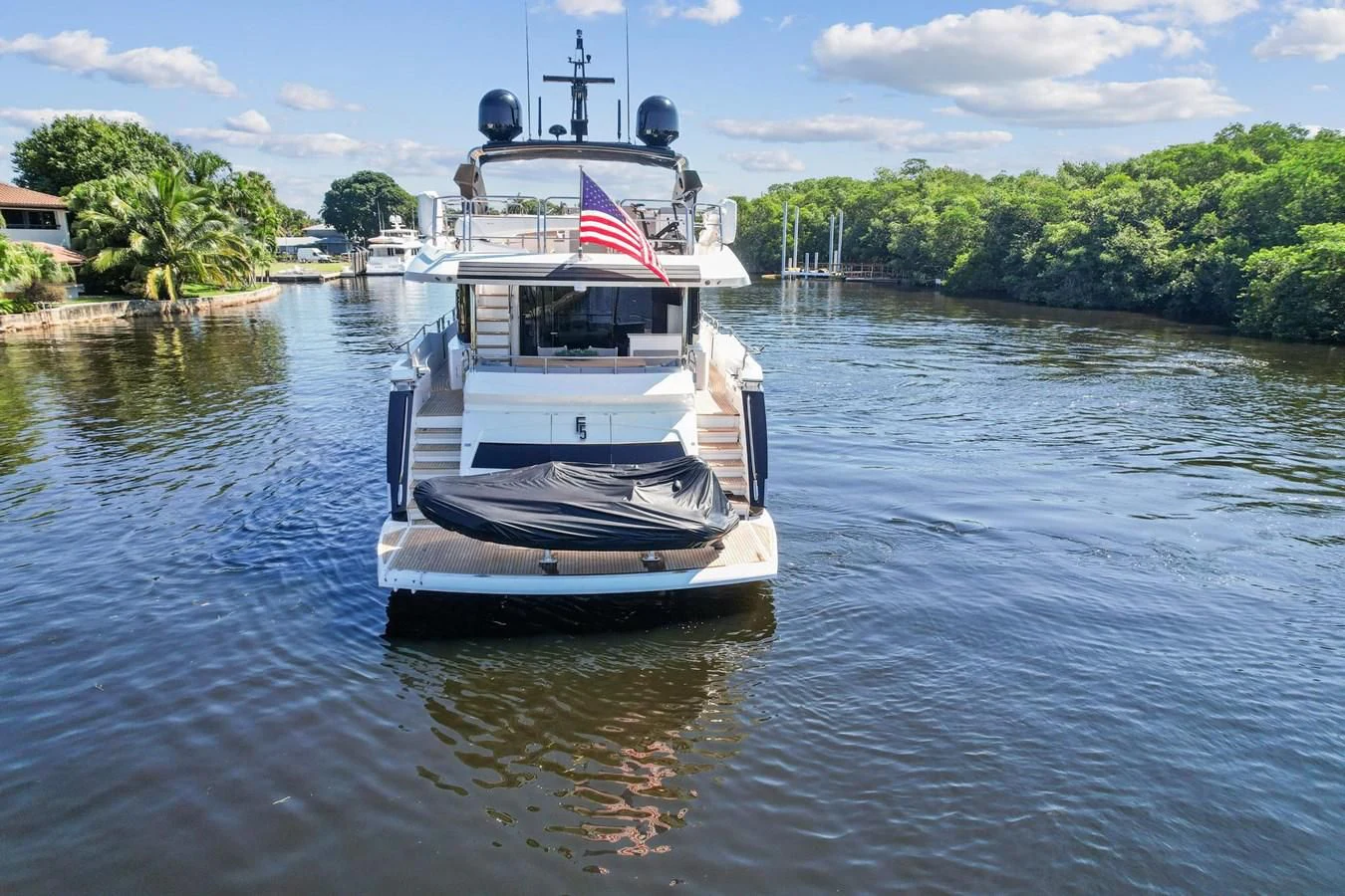 a boat on the water aboard F5 Yacht for Sale