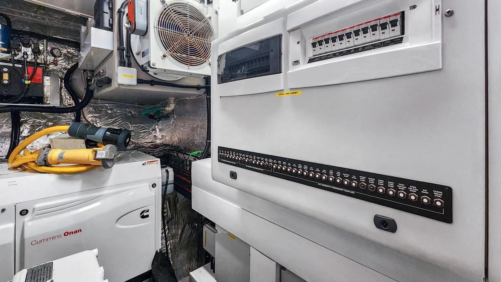 a machine with wires and a fan aboard F5 Yacht for Sale