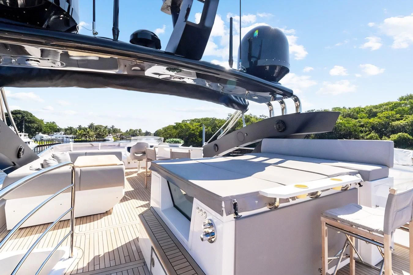 a boat on the water aboard F5 Yacht for Sale