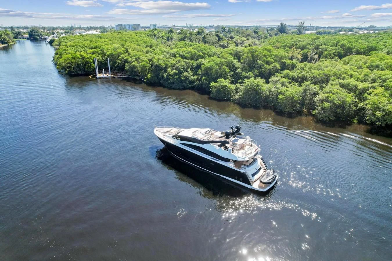 a boat on the water aboard F5 Yacht for Sale