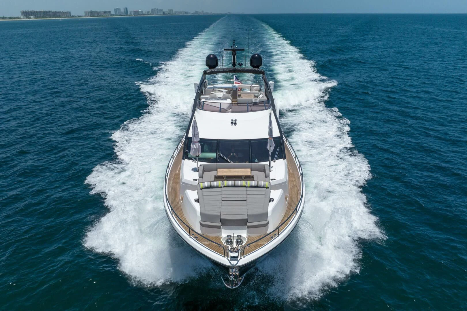 a ship sailing on the water aboard F5 Yacht for Sale
