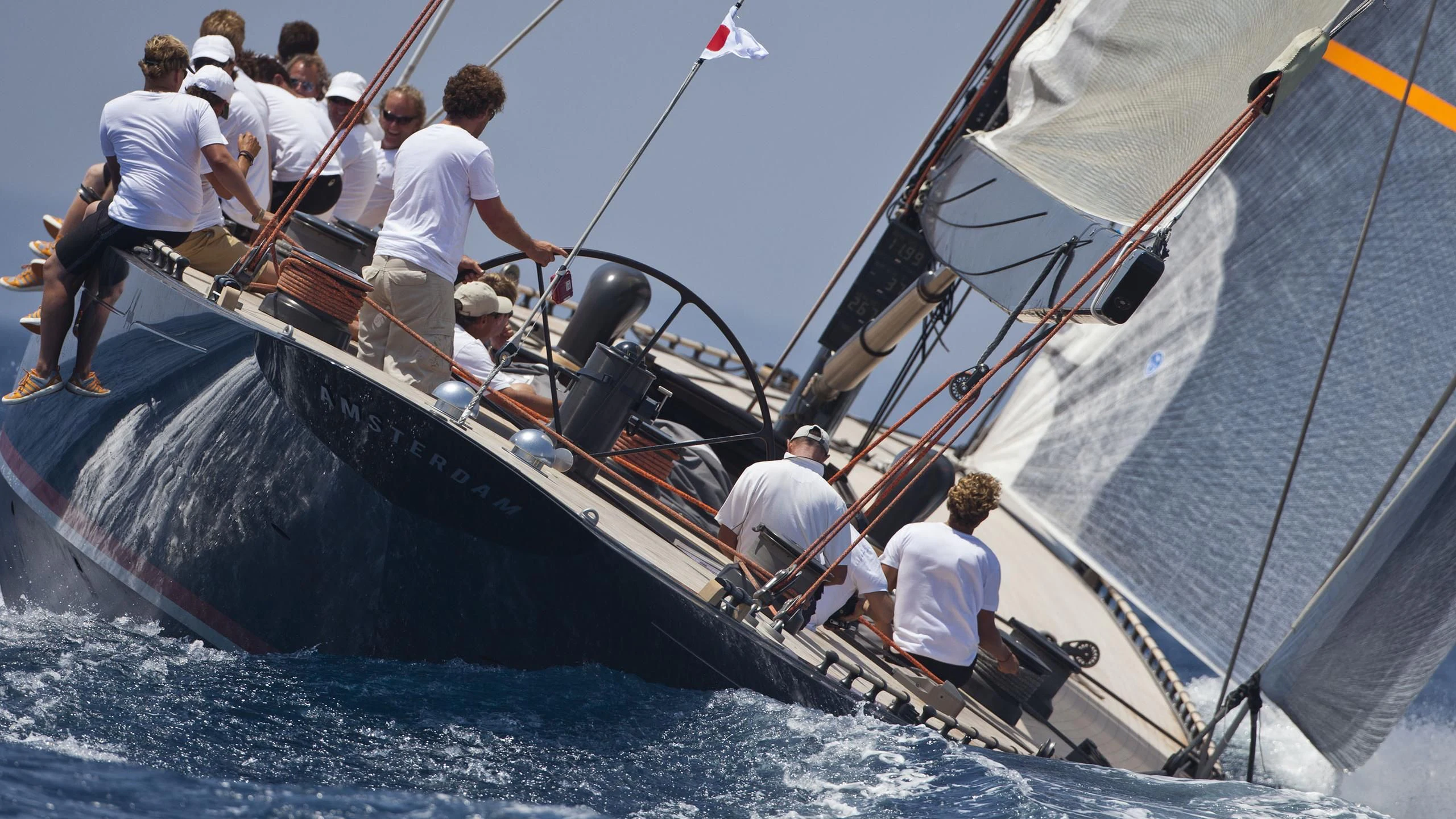 a group of people on a boat aboard GIO Yacht for Sale