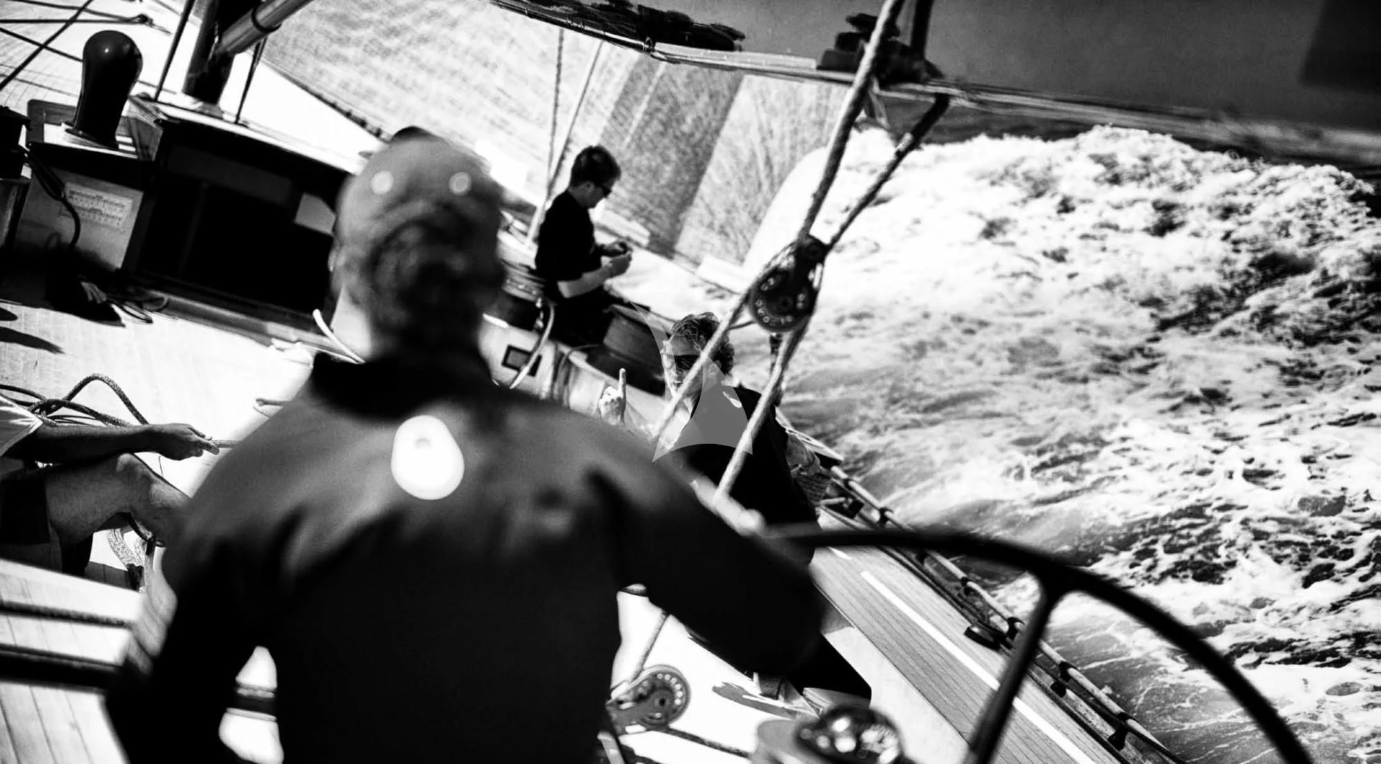 a person in a cockpit aboard GIO Yacht for Sale