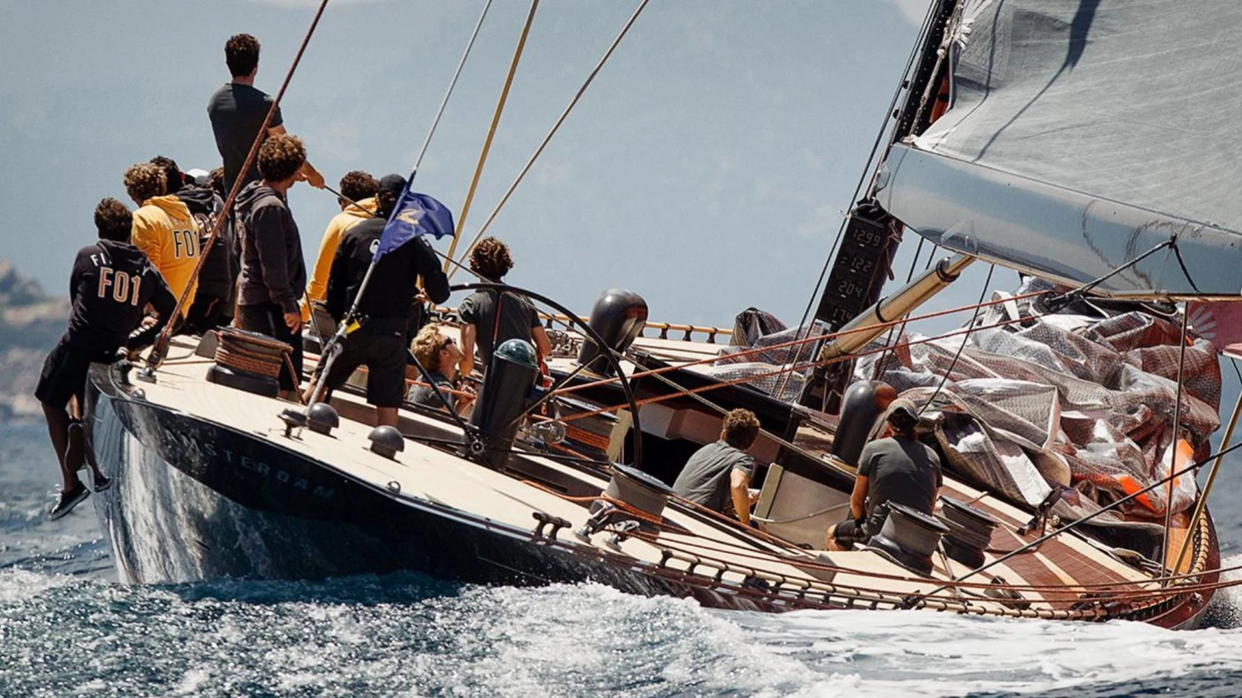 a group of people on a boat aboard GIO Yacht for Sale