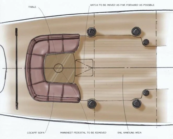 diagram aboard GIO Yacht for Sale