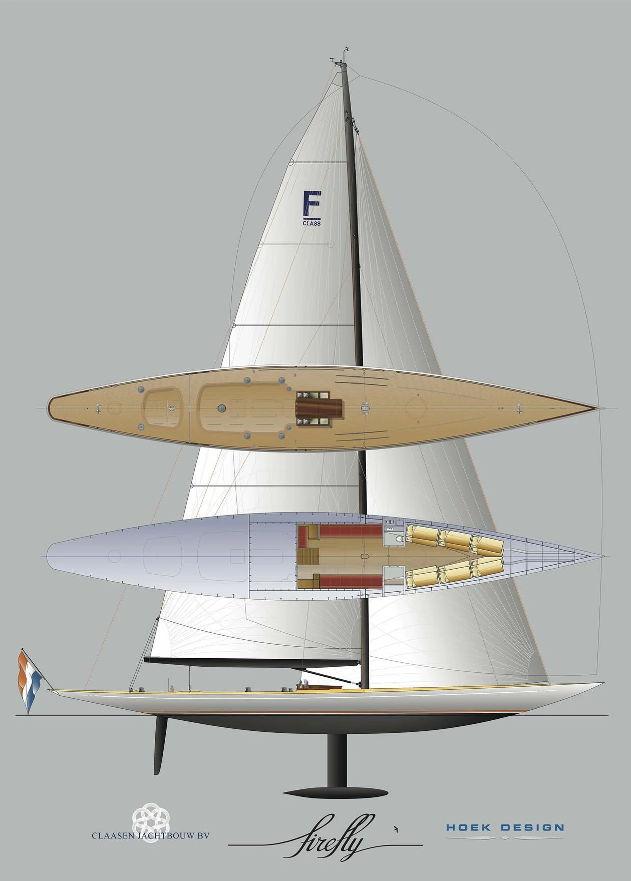 a model of a boat aboard GIO Yacht for Sale