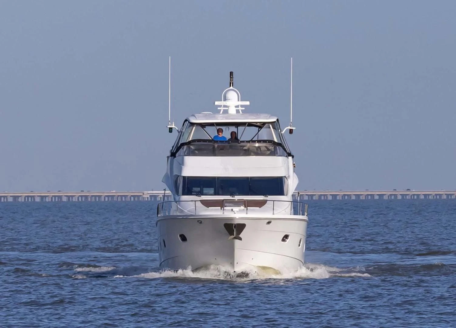 a boat on the water aboard DECKED OUT Yacht for Sale