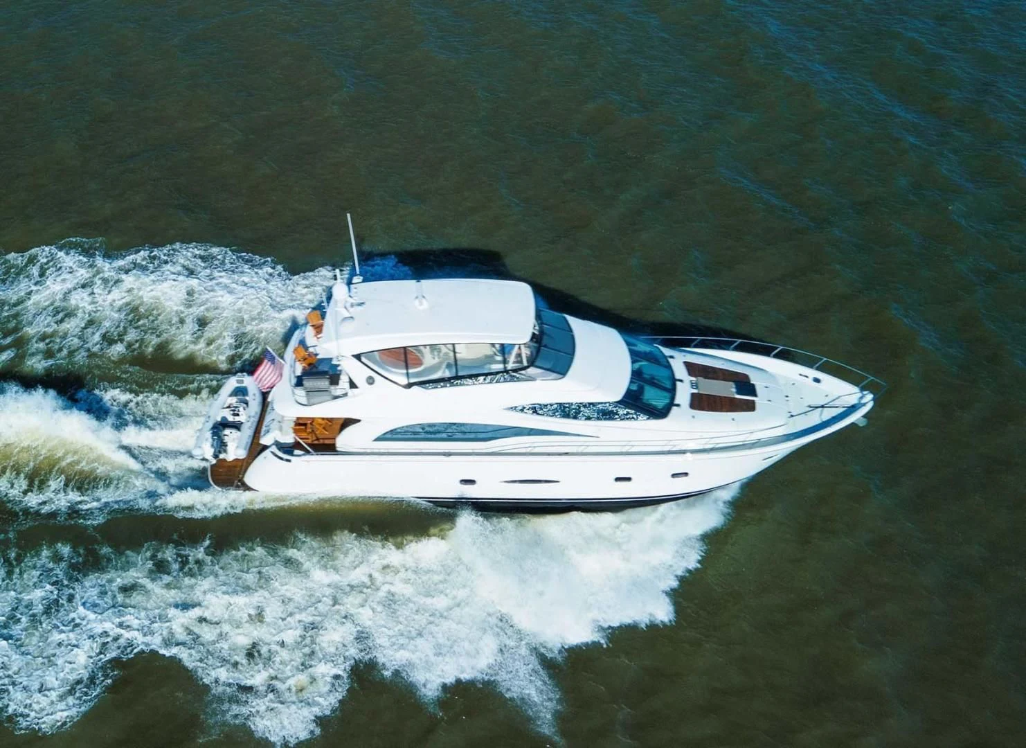 a boat on the water aboard DECKED OUT Yacht for Sale