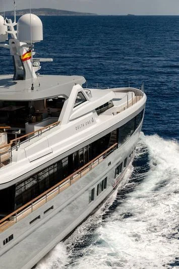 a boat on the water aboard DELTA ONE Yacht for Charter