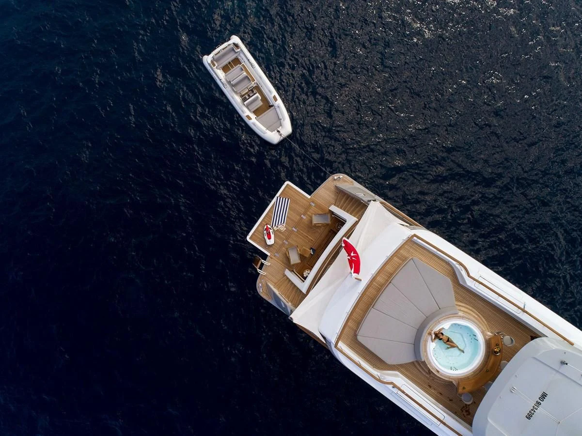 a satellite in space aboard DELTA ONE Yacht for Charter