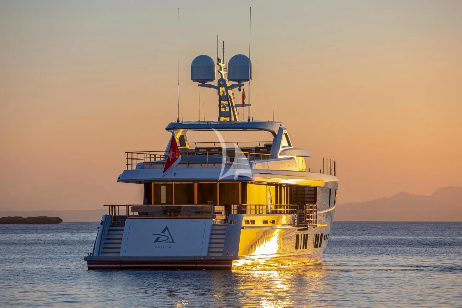 a boat on the water aboard DELTA ONE Yacht for Charter