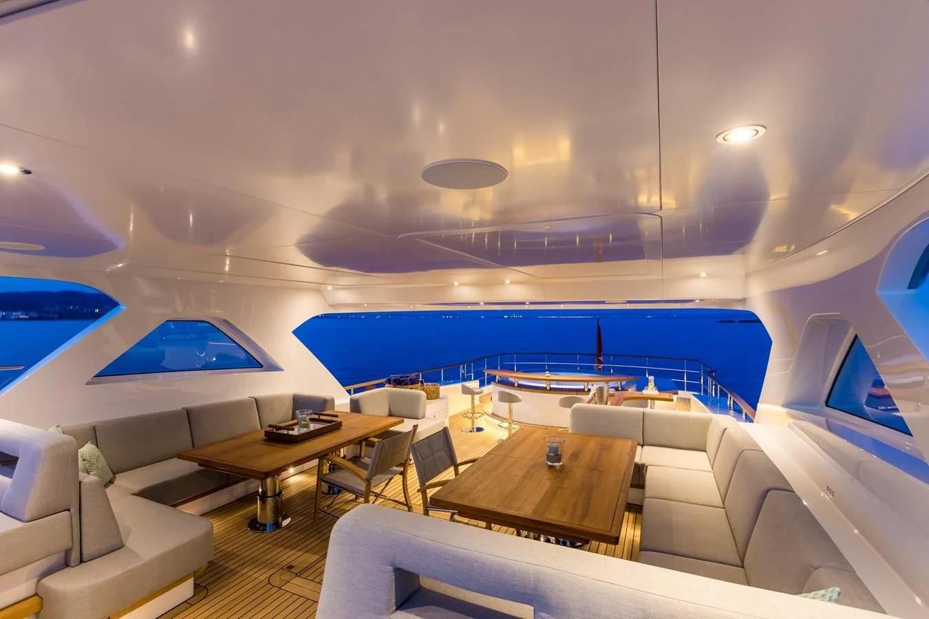 a room with a pool aboard DELTA ONE Yacht for Charter