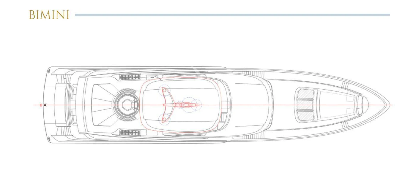 diagram aboard DELTA ONE Yacht for Charter