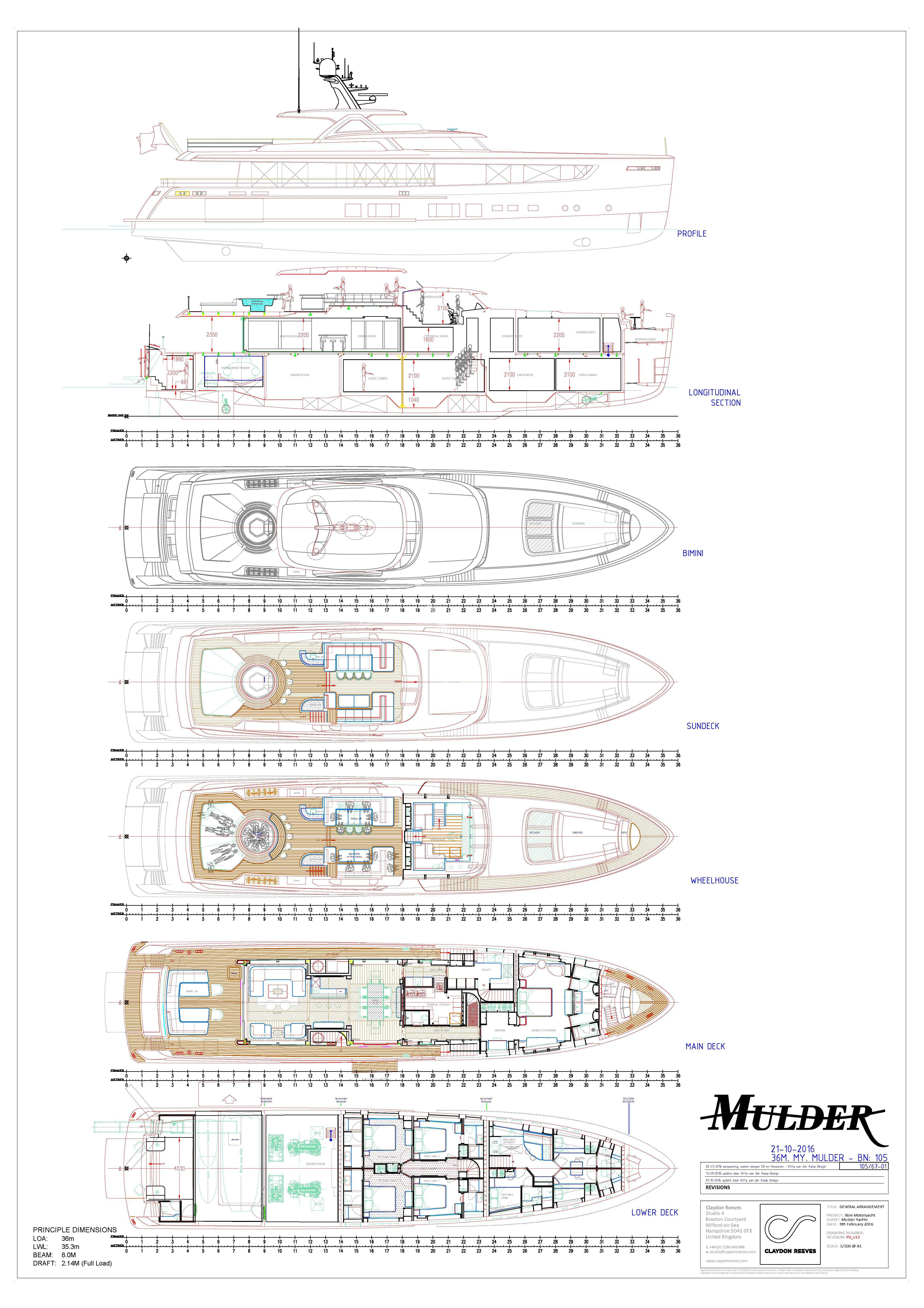 diagram aboard DELTA ONE Yacht for Charter