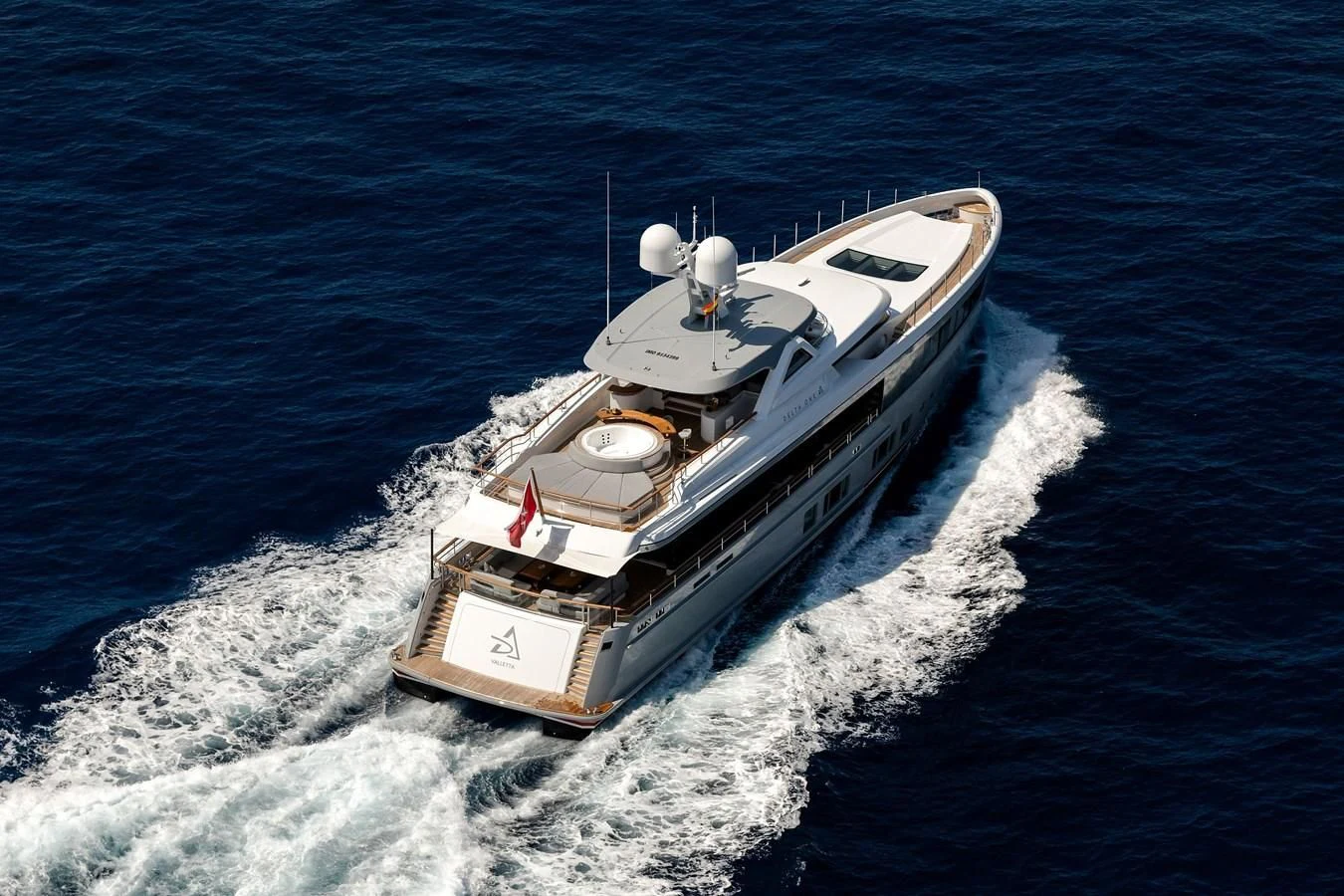 a ship on the water aboard DELTA ONE Yacht for Charter