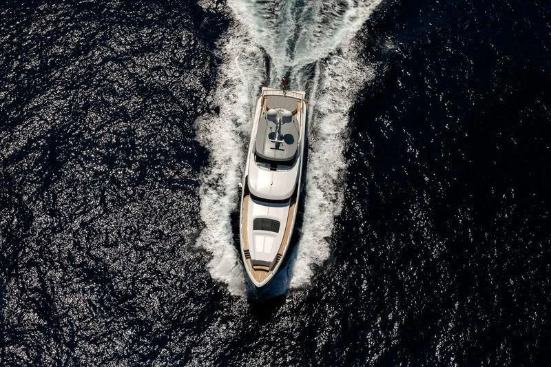 a car parked on a carpet aboard DELTA ONE Yacht for Charter