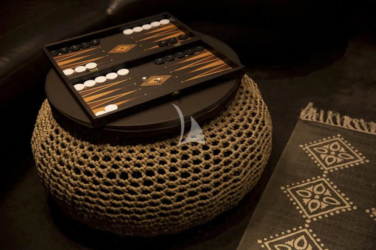 a cell phone on a table aboard MEDUSA Yacht for Charter