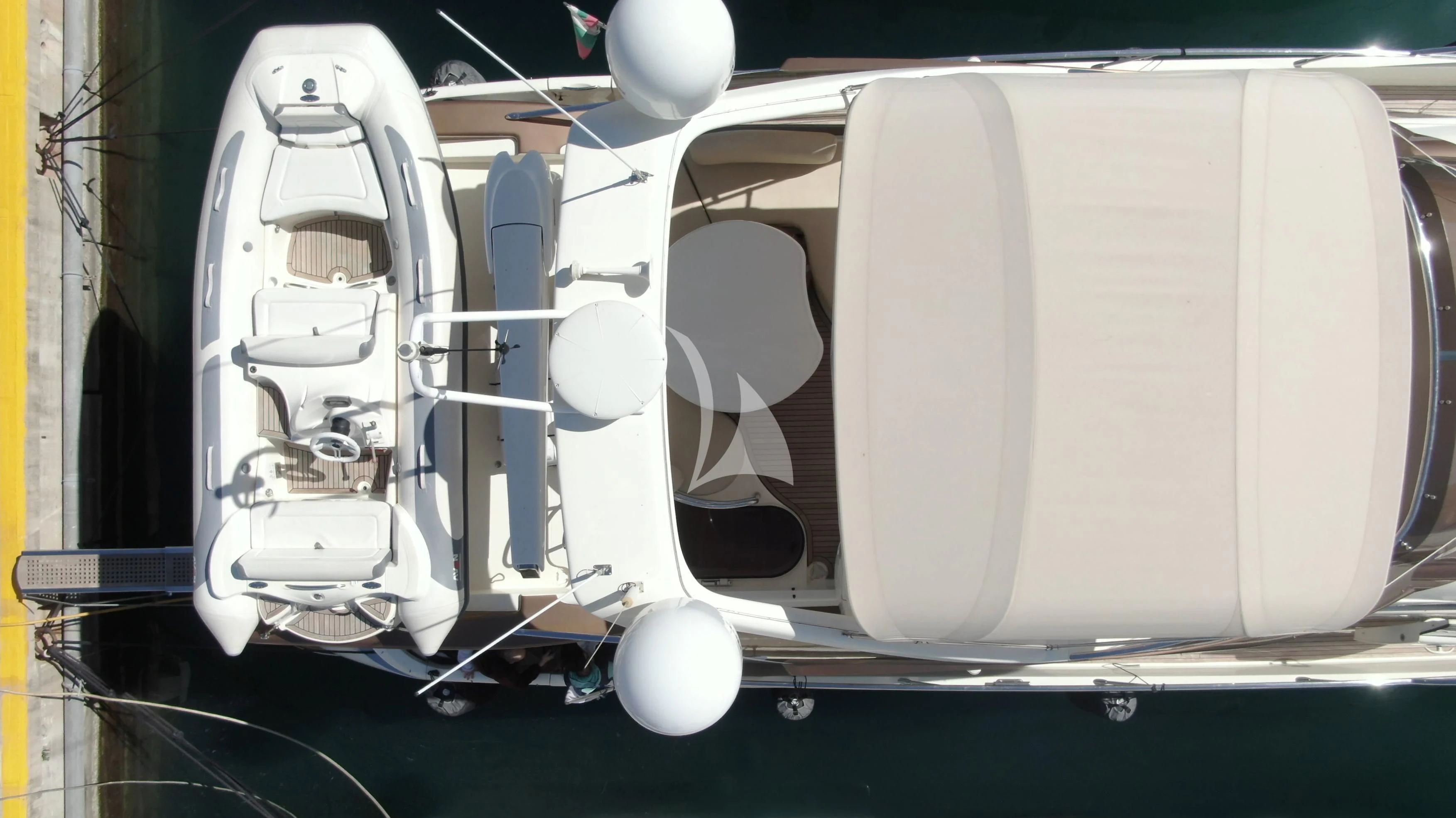 a white cylinder with a white cylinder aboard MEDUSA Yacht for Charter