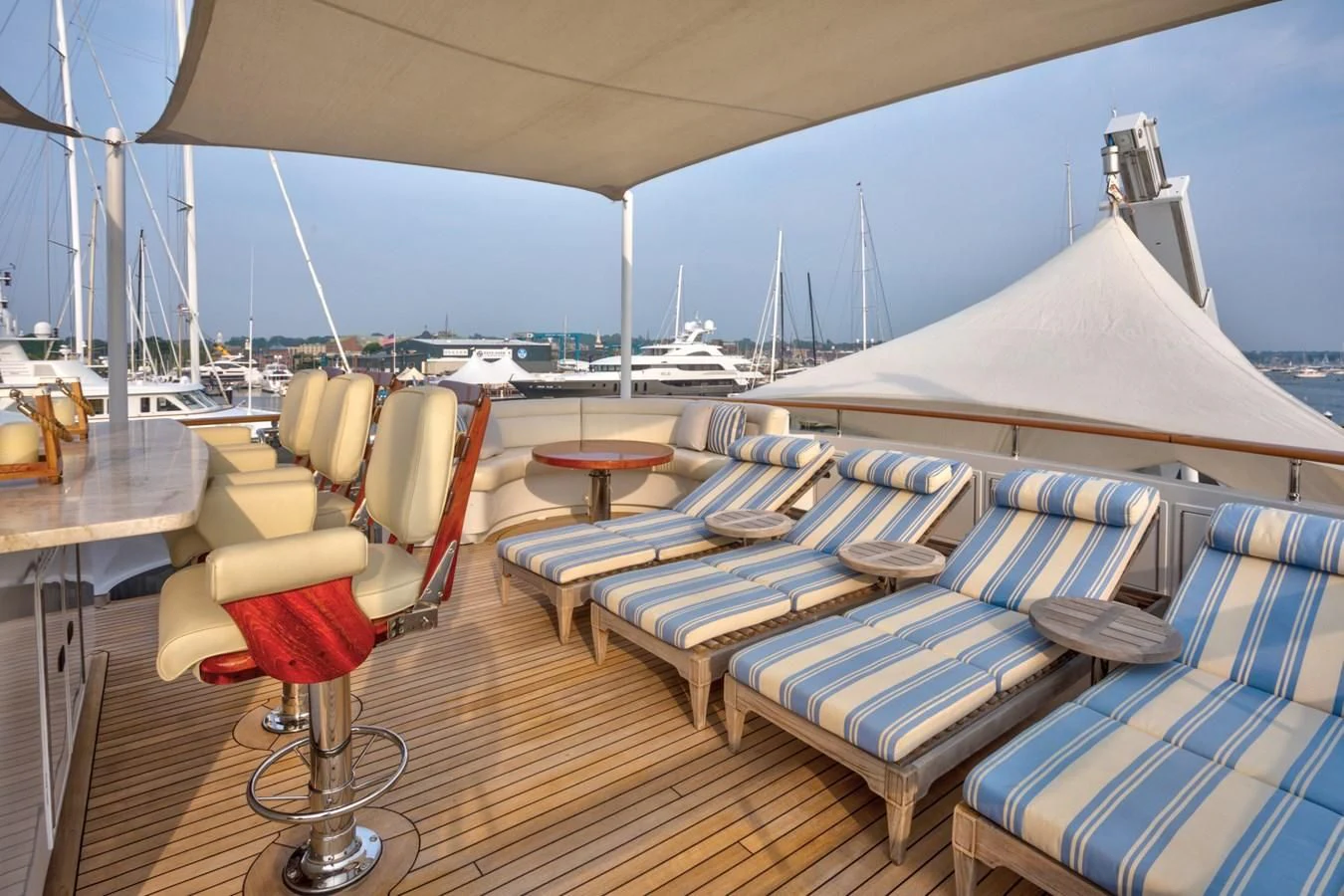 a boat on the water aboard HELIOS 2 Yacht for Sale