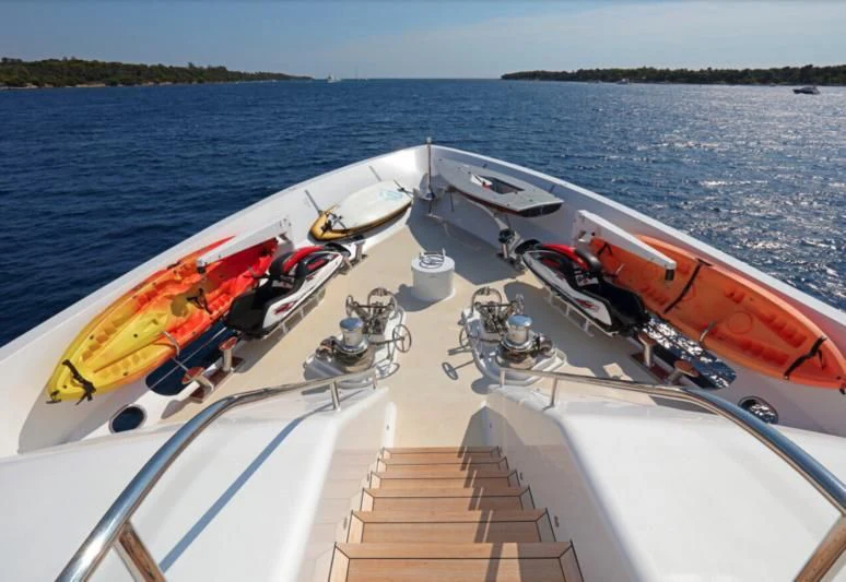 a boat on the water aboard HELIOS 2 Yacht for Sale