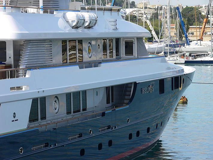 a boat in the water aboard HELIOS 2 Yacht for Sale