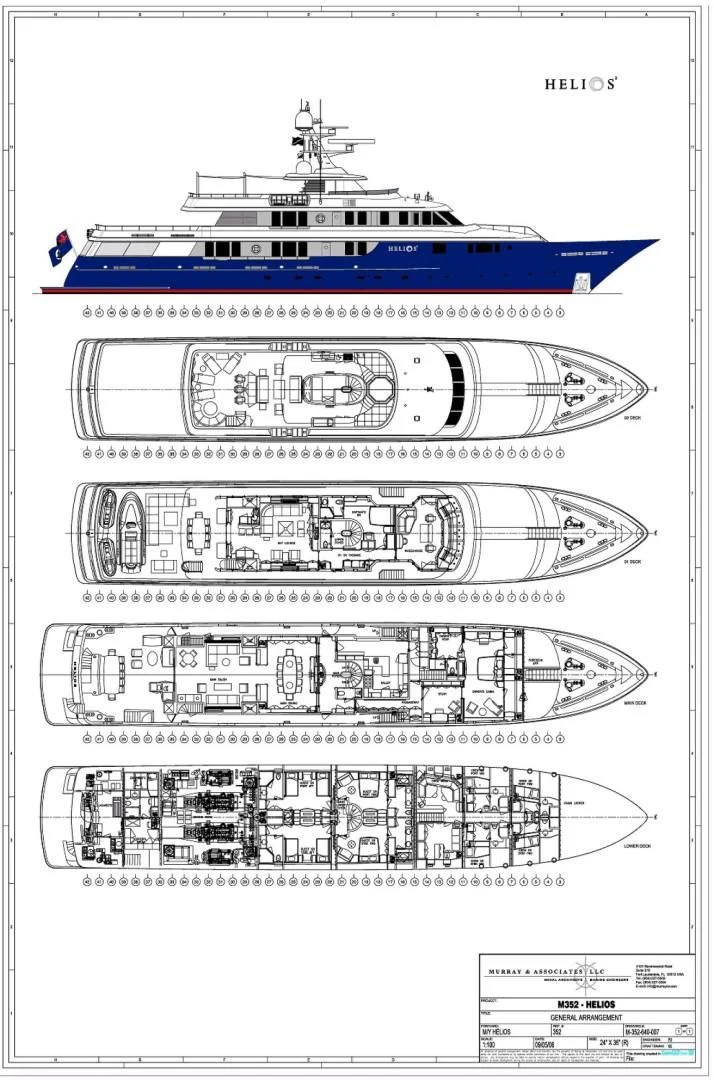 diagram aboard HELIOS 2 Yacht for Sale