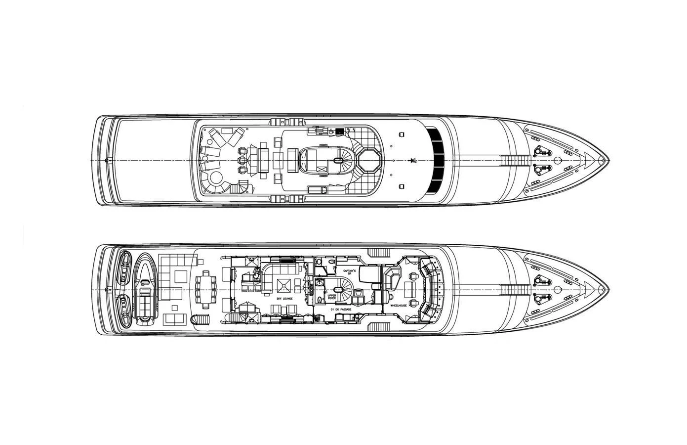 diagram, engineering drawing aboard HELIOS 2 Yacht for Sale
