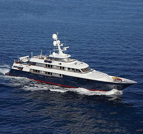 a large boat in the water aboard HELIOS 2 Yacht for Sale