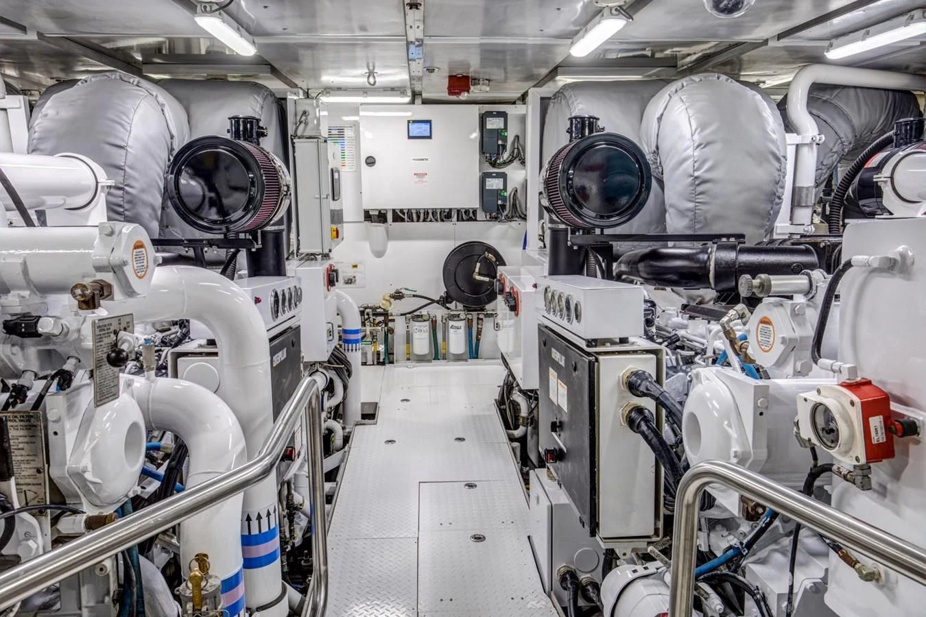 a room with several machines aboard HELIOS 2 Yacht for Sale