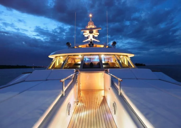a boat on the water aboard HELIOS 2 Yacht for Sale