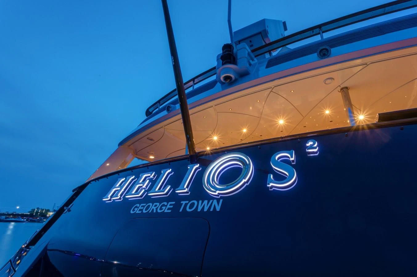 the front of a plane aboard HELIOS 2 Yacht for Sale