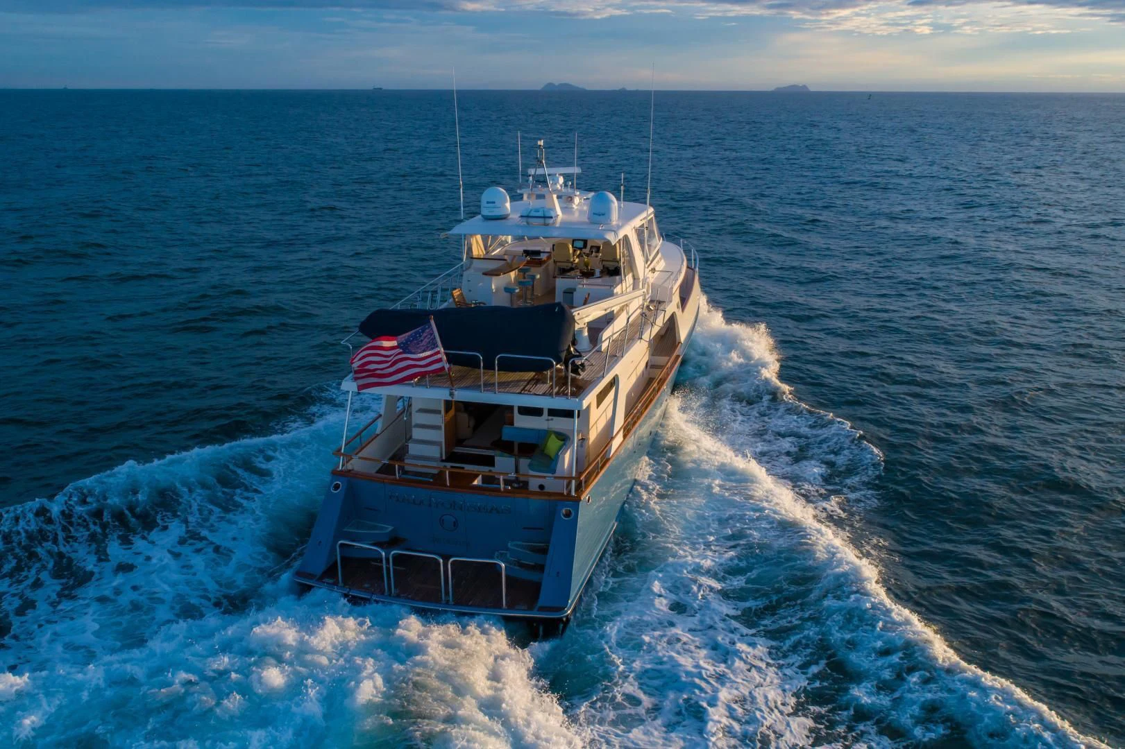 a ship on the water aboard HALCYON SEAS Yacht for Sale