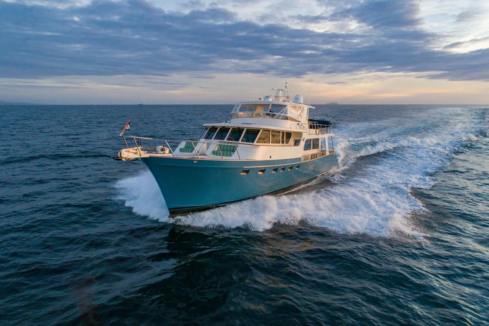 a boat on the water aboard HALCYON SEAS Yacht for Sale