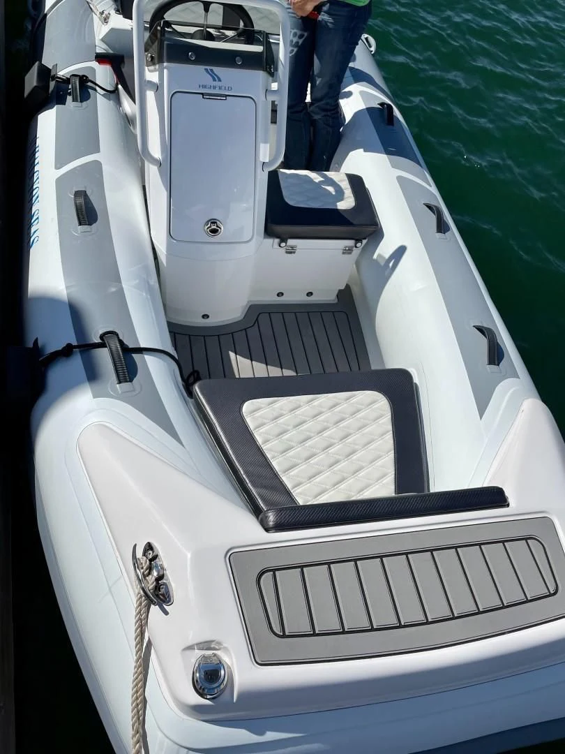 the front of a boat aboard HALCYON SEAS Yacht for Sale