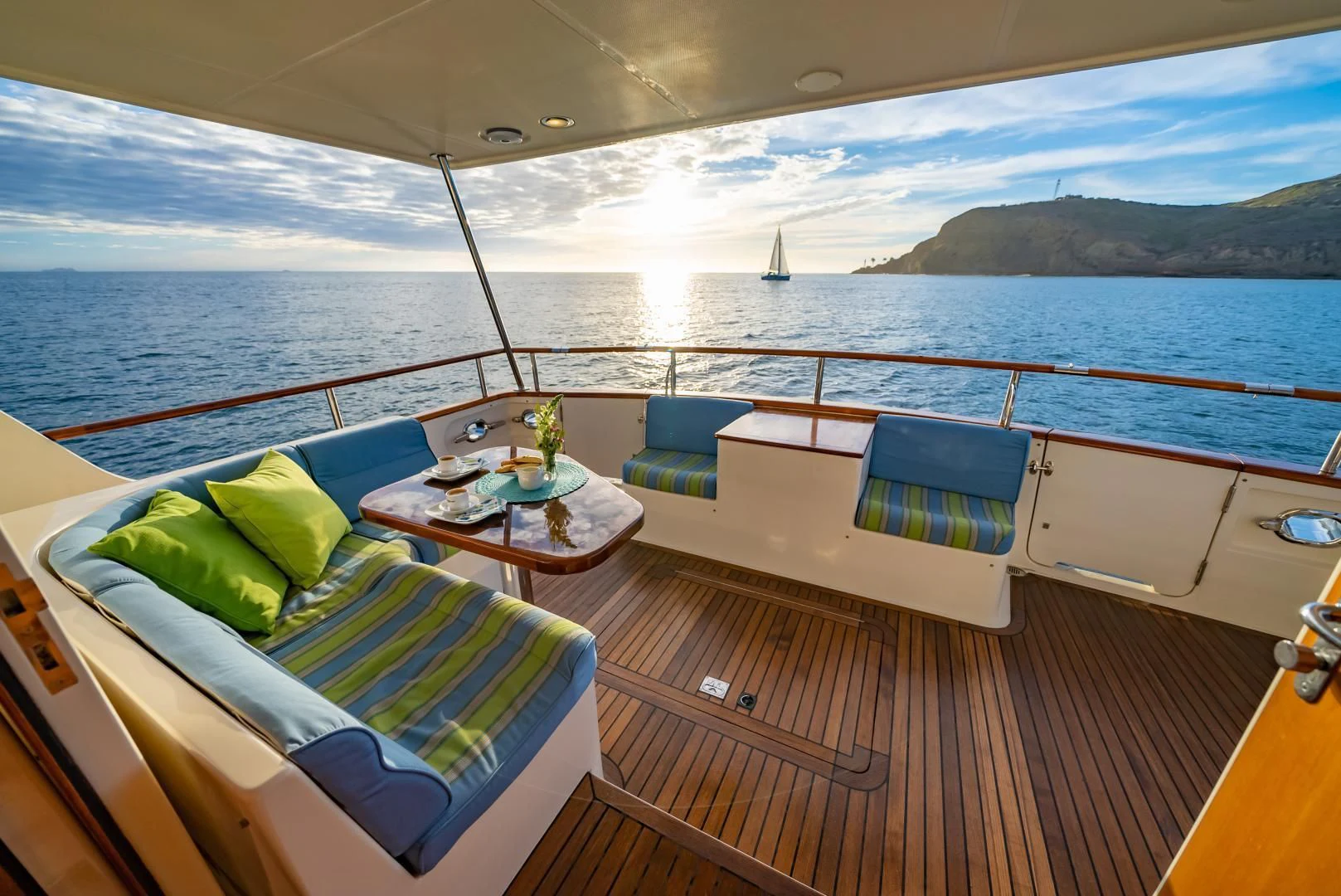 a boat on the water aboard HALCYON SEAS Yacht for Sale