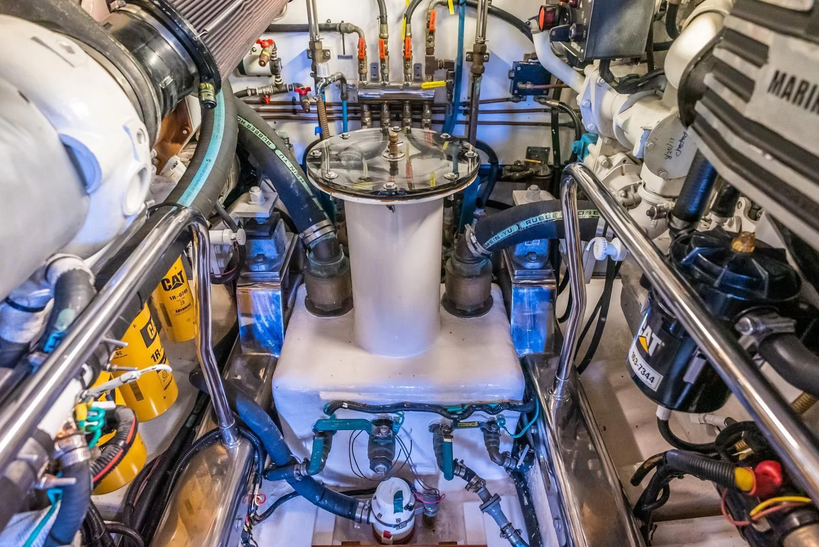 a machine with a metal cylinder aboard HALCYON SEAS Yacht for Sale