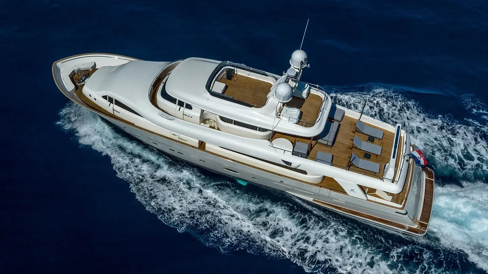 a space ship in the ocean aboard KLOBUK Yacht for Charter