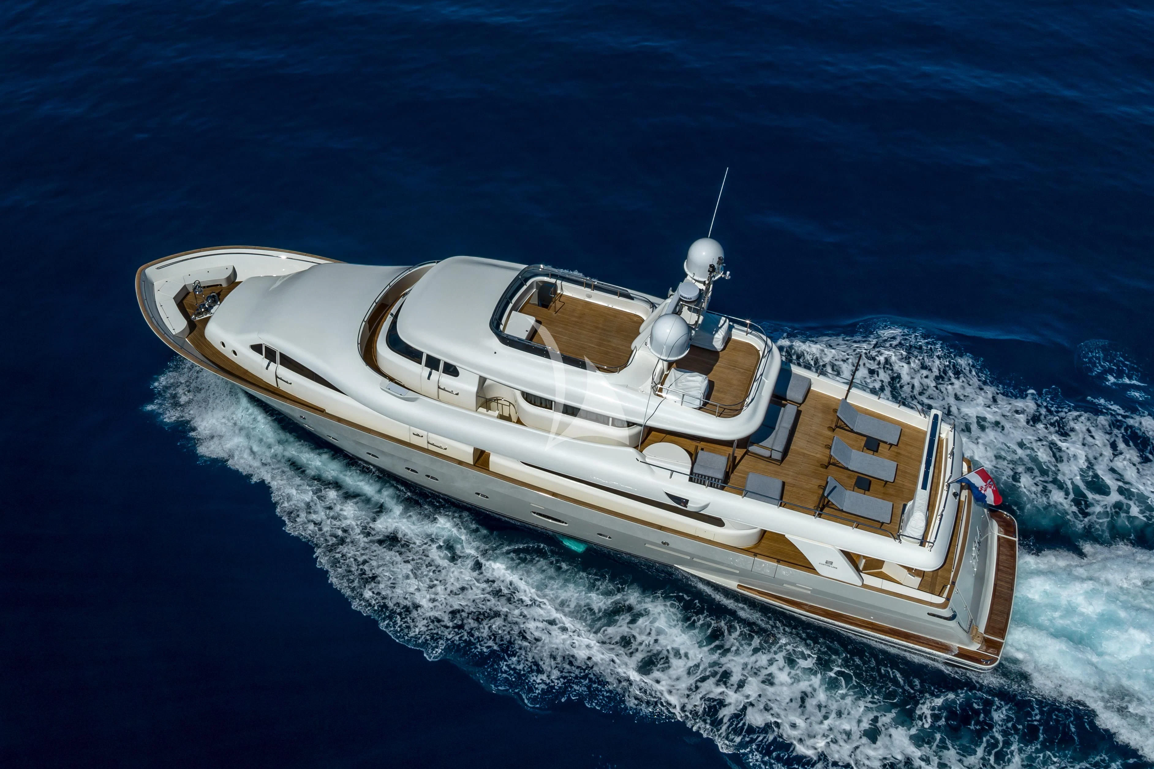 a ship on the water aboard KLOBUK Yacht for Charter