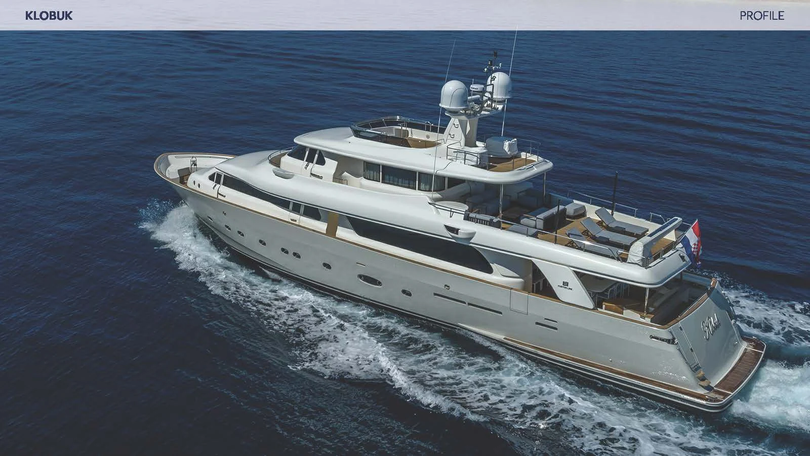 a ship on the water aboard KLOBUK Yacht for Charter