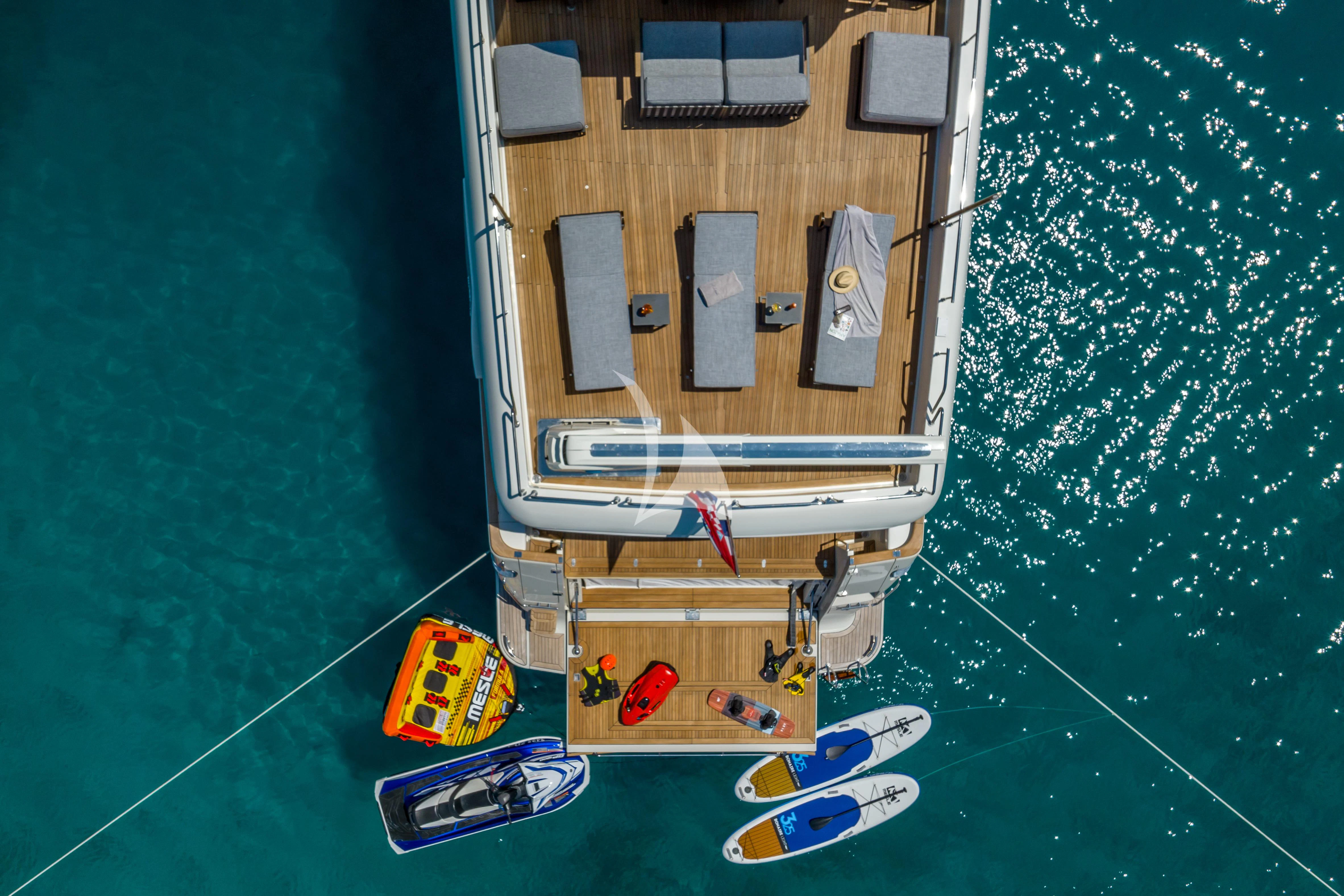 a boat on the water aboard KLOBUK Yacht for Charter