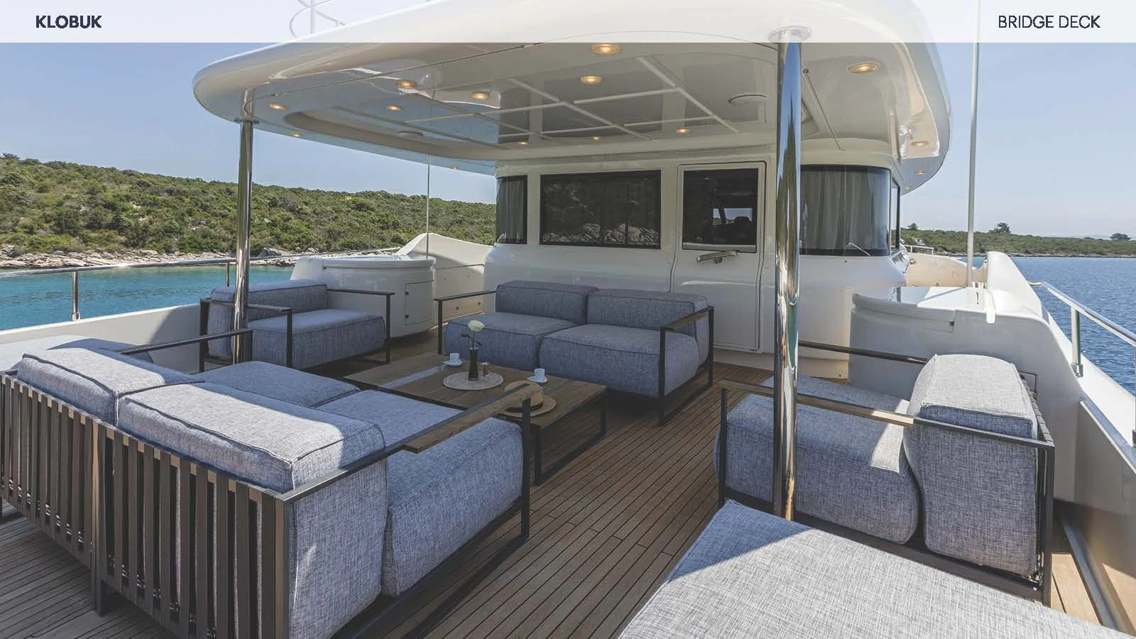 a boat on the water aboard KLOBUK Yacht for Charter