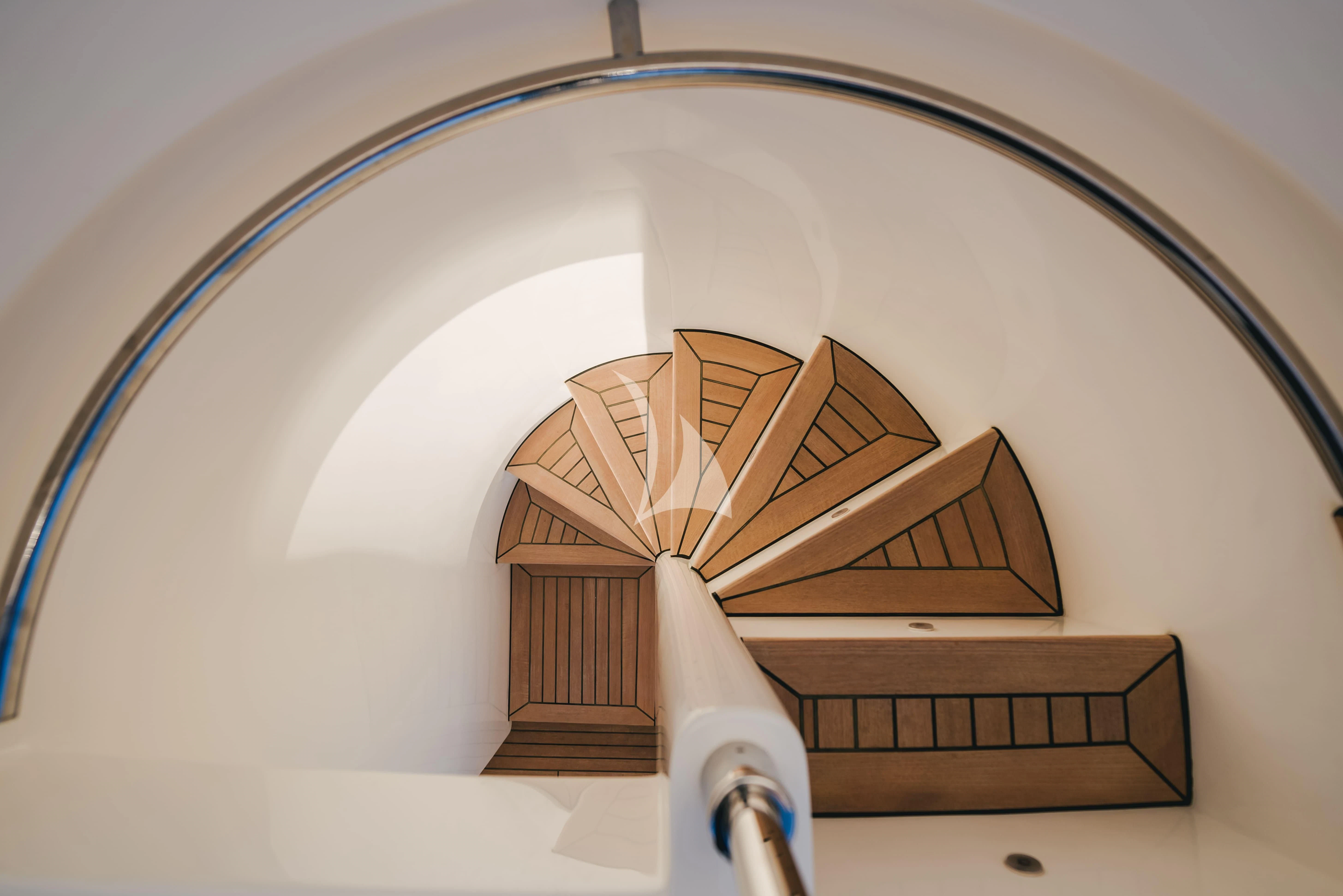 a round white and black circular object aboard KLOBUK Yacht for Charter