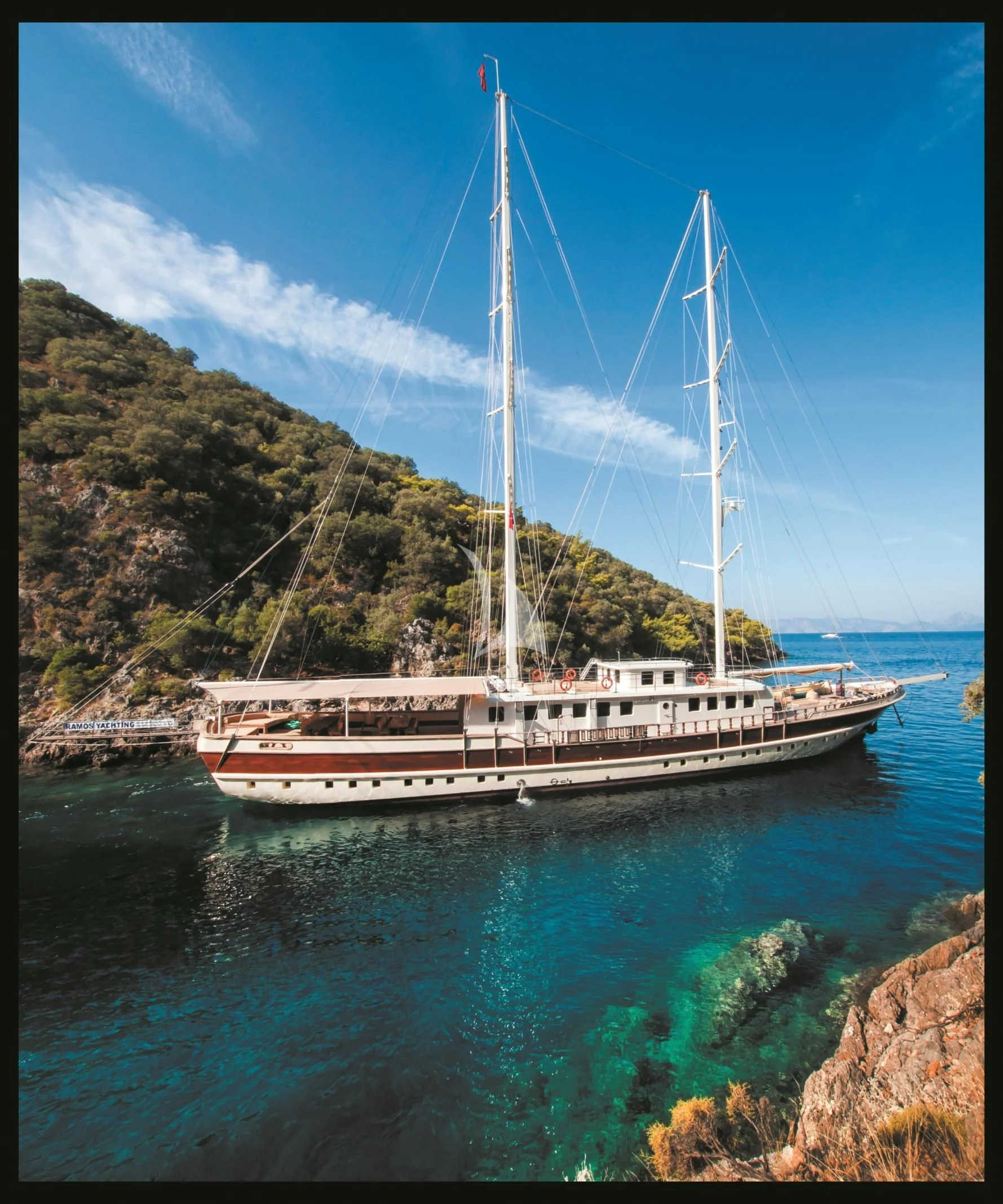 a boat on the water aboard TERSANE 8 Yacht for Sale