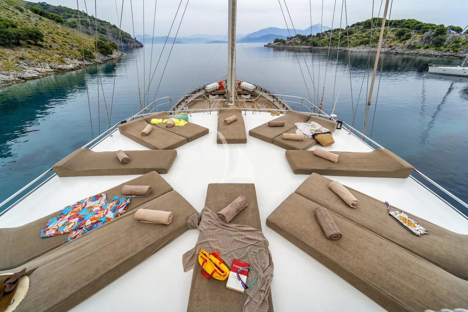 a boat on the water aboard TERSANE 8 Yacht for Sale