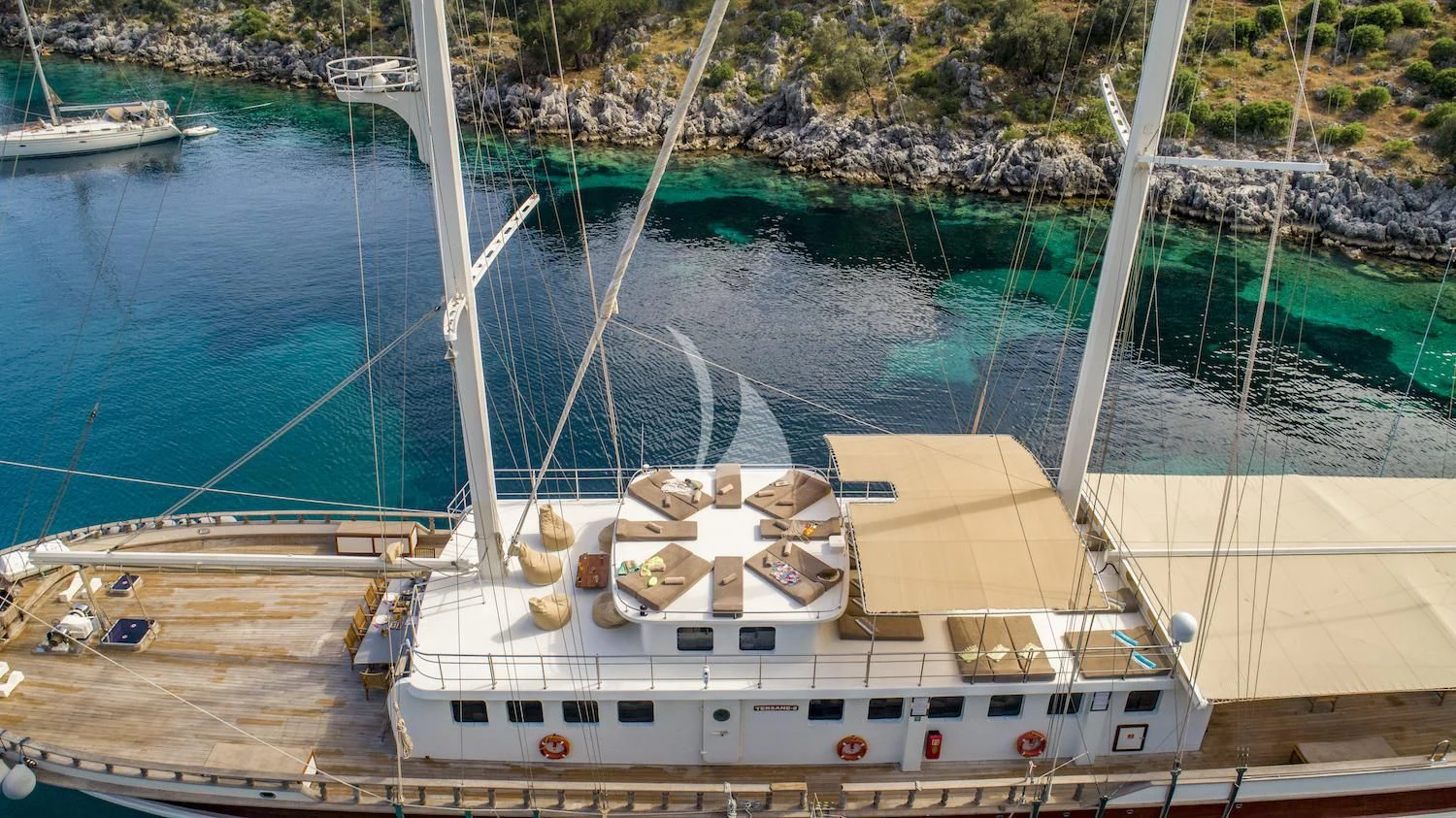 a boat on the water aboard TERSANE 8 Yacht for Sale