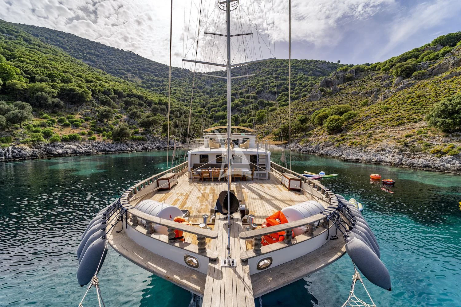 a boat on the water aboard TERSANE 8 Yacht for Sale