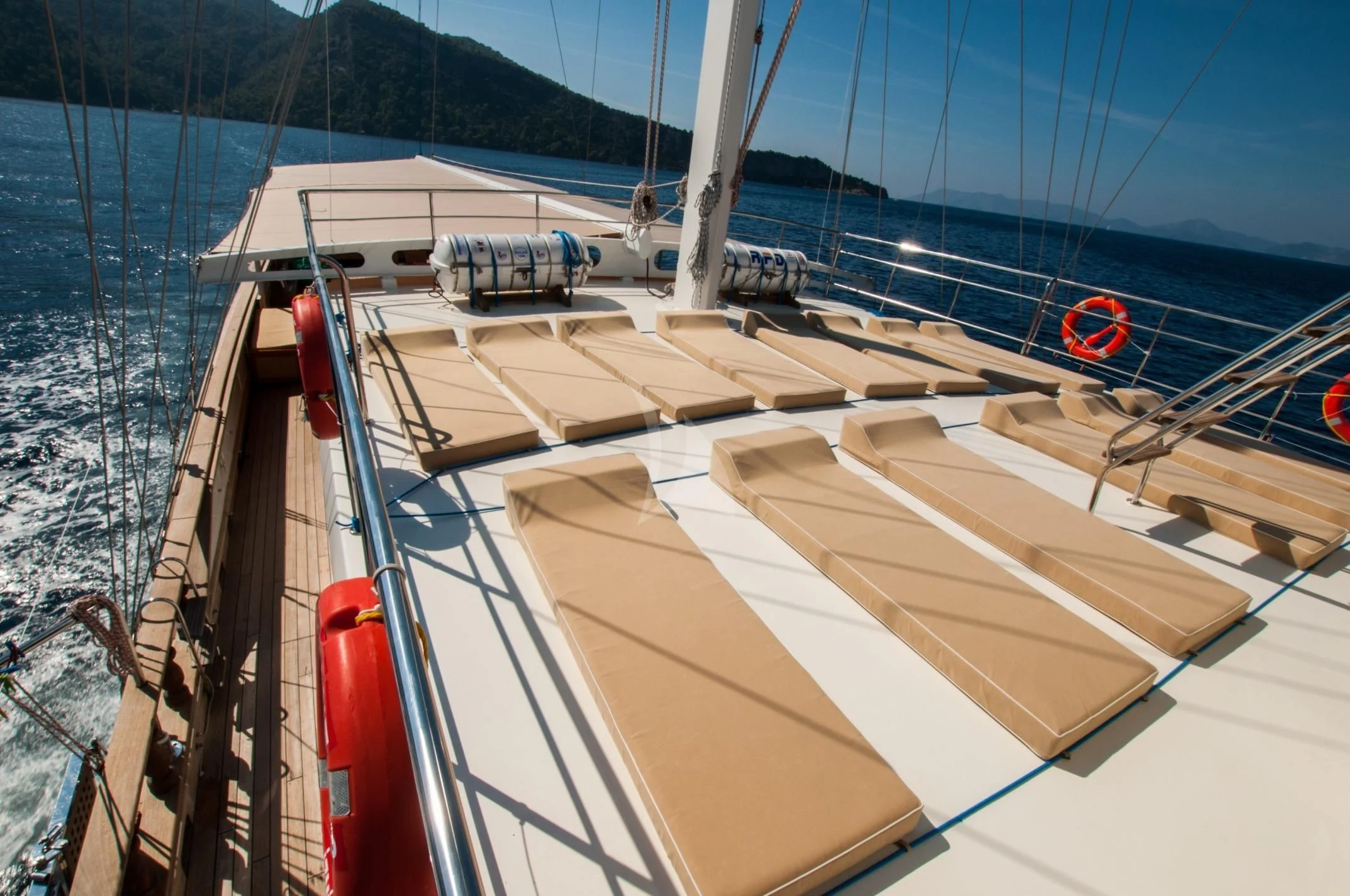 the deck of a boat aboard TERSANE 8 Yacht for Sale